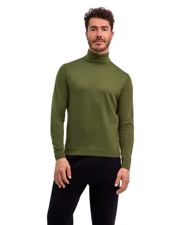 Premium Wool Heren Trui (Groen) FALKE