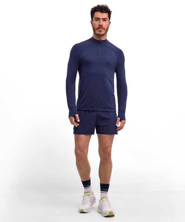 Warm Men Running Long-sleeve shirt (Blue) FALKE