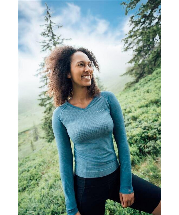 Women Long-Sleeve Shirt Wool-Tech Light (Black)