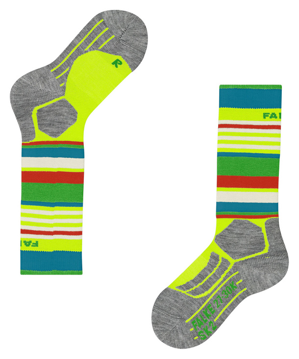 SK2 Intermediate Kids Skiing Knee High Socks (Yellow)