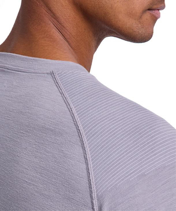 Backpack-Ready Men T-Shirt Wool-Tech Light (Grey)