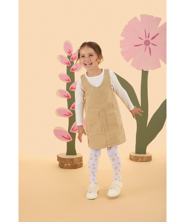 Little Flowers Kids Tights (Rose)