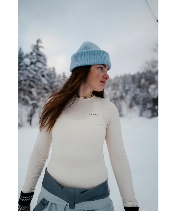 Thermozone Backpack-Ready Women Long-sleeve shirt Wool-Tech (White)