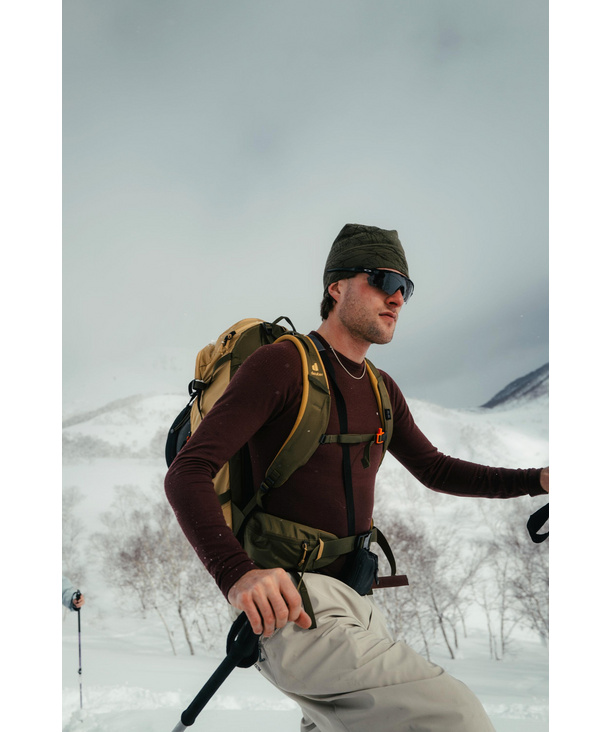 Thermozone Backpack-Ready Men Long-sleeve shirt Wool-Tech (Green)