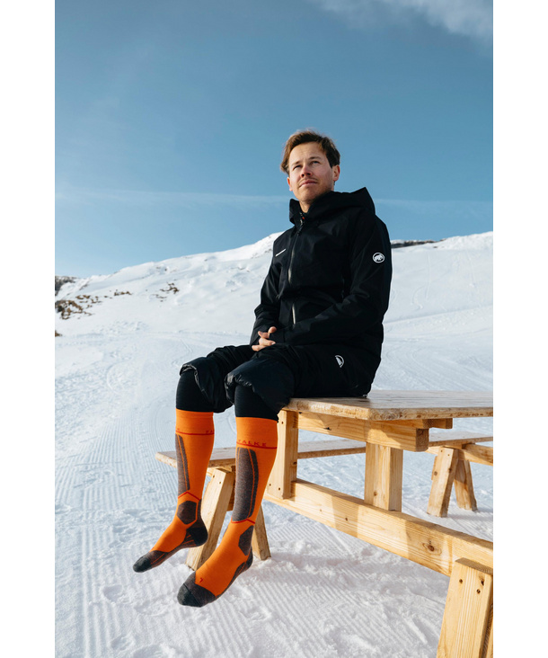 SK4 Advanced Compression Light Men Skiing Knee-High Socks (Grey)