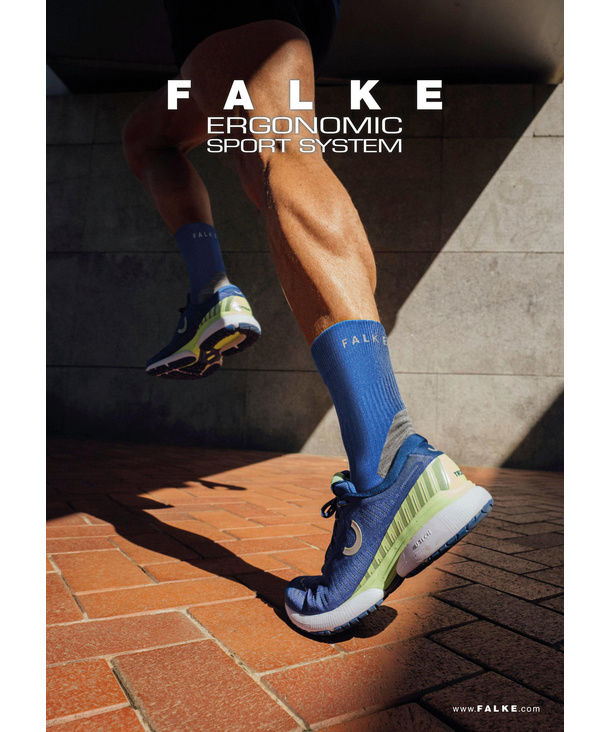 FALKE Heren Hardloopsokken RU4 Endurance M So katoen functioneel materiaal anti-blaar 1 paar, Zwart Black 3002, 42-43