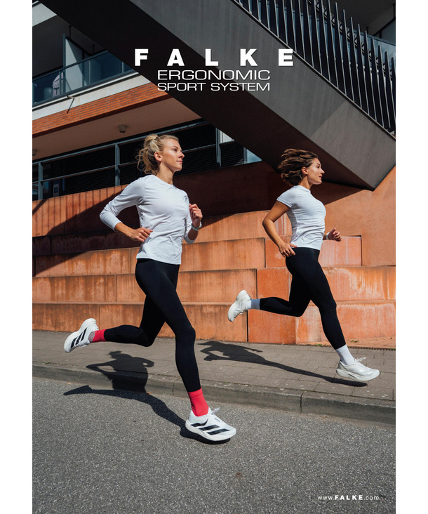 Calze Da Corsa Falke RU4 Lady Nere/grigie - Leggere E Traspiranti [DONNA]