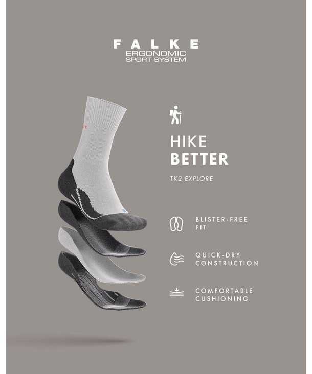 Trekking Socks TK2 Men (Black) | FALKE