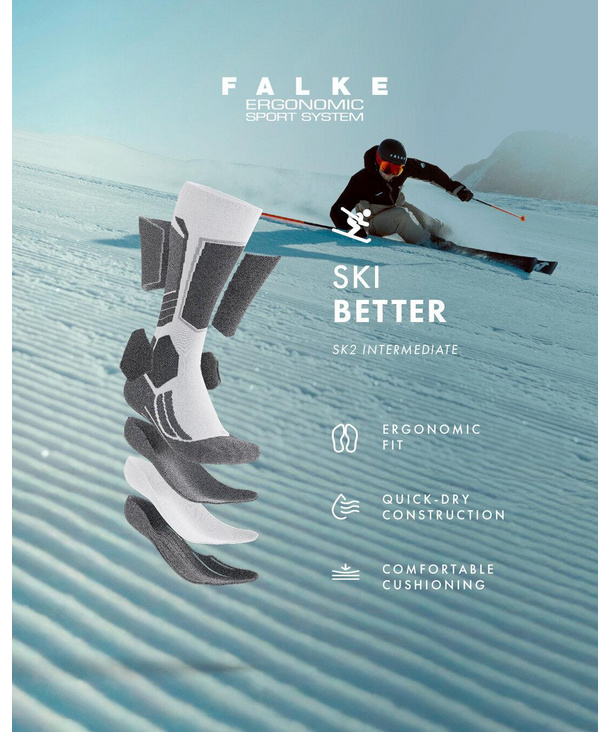 Skiing Socks SK2 Men (Black) | FALKE