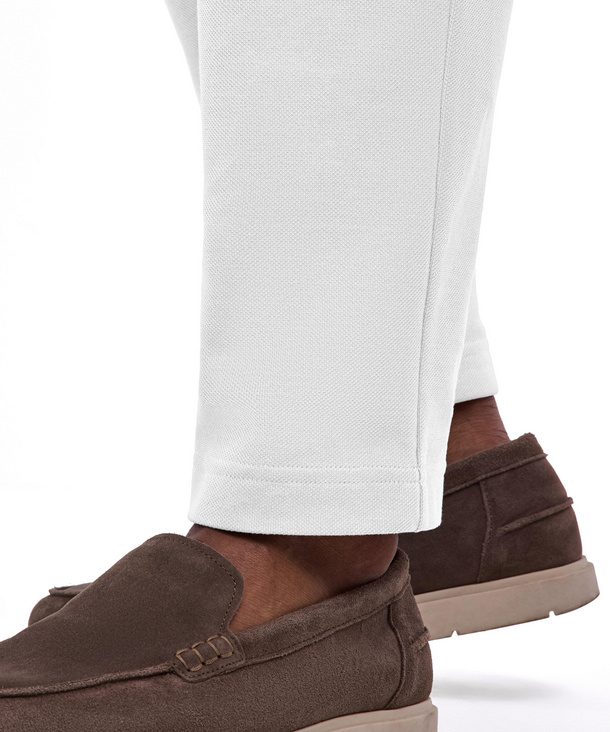 Pima Pique Men Pants (White)