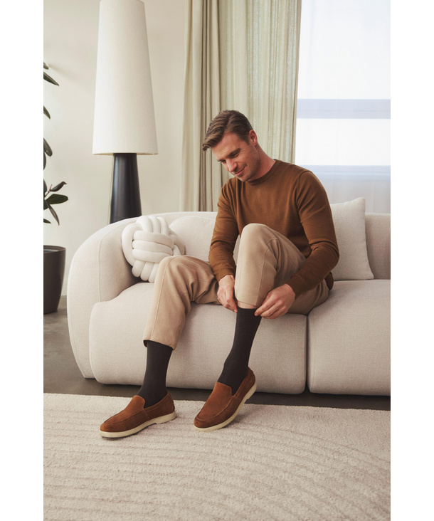 PMO SOCKS #4 ナチュラル S Sensitive London Men Socks (Black)