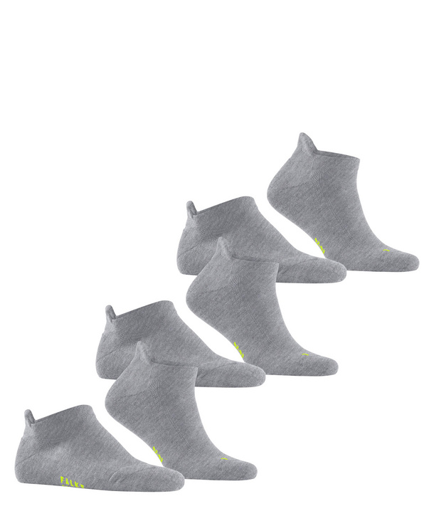 Cool Kick 3-Pack Unisex Ankle Socks (Grey)