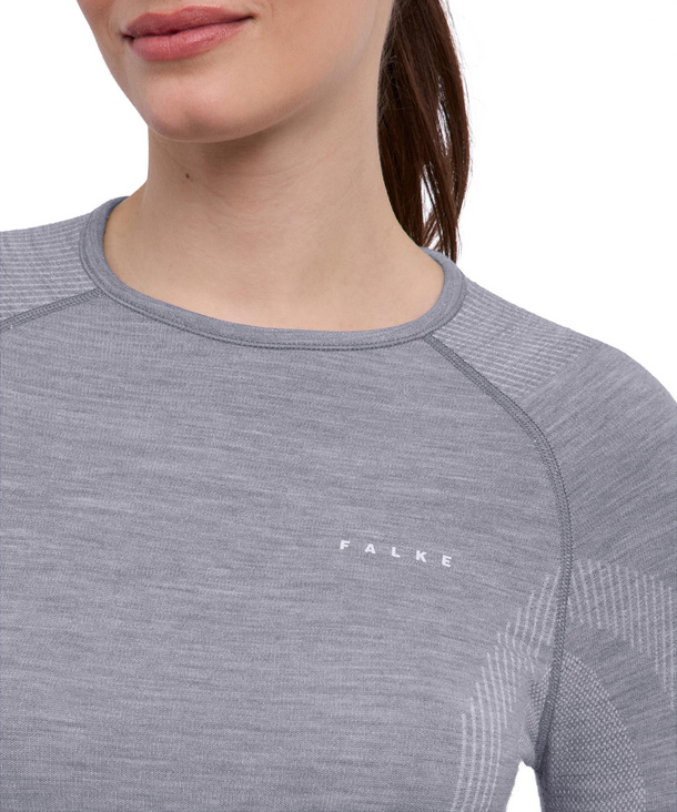 Women Long-Sleeve Shirt Wool-Tech (Grey)