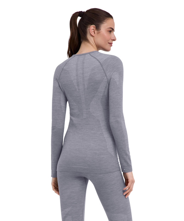 Women Long-Sleeve Shirt Wool-Tech (Grey)