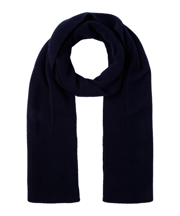 Image of FALKE Men Scarf, ONESIZE, Blue, Virgin Wool