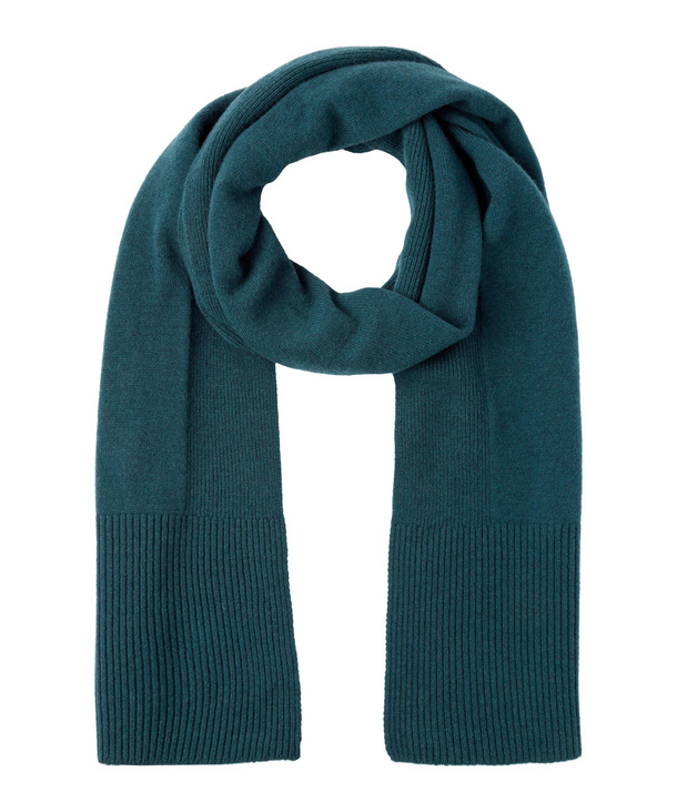 Image of FALKE Men Scarf, ONESIZE, Green, Virgin Wool