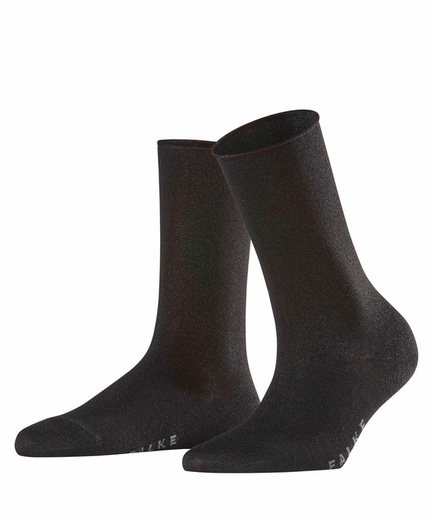 Image of FALKE Shiny Women Socks, -, Black, Block colour
