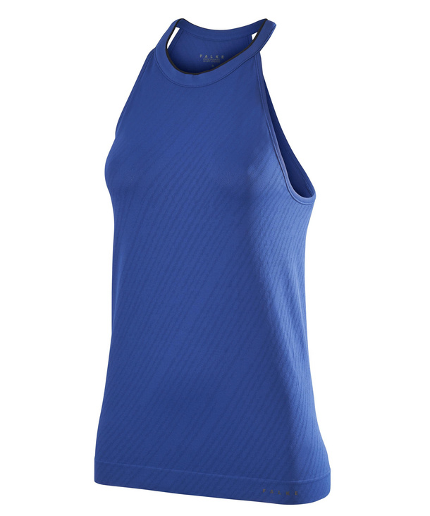 Image of FALKE Dressed Women Tanktop Round-neck, XXL, Blue, Structure