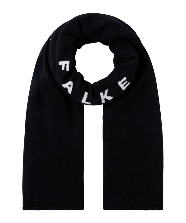 Image of FALKE 1895 Women Scarf, ONESIZE, Black, Motif, Cashmere