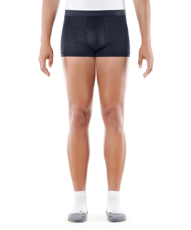 Image of FALKE Men Boxer, XL, Blue, Block colour, Wool