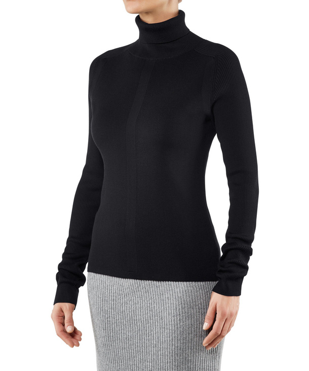 polo neck wool jumper womens