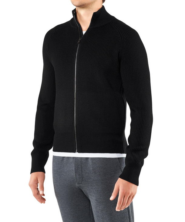 merino wool zip up