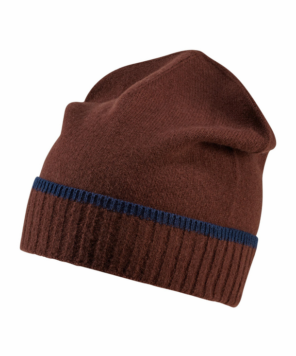Image of FALKE Men Hat, ONESIZE, Brown, Block colour, Virgin Wool