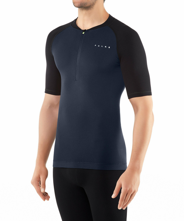 Image of FALKE Tour Tanktop Stand-up collar, Men, L-XL, Blue, Block colour