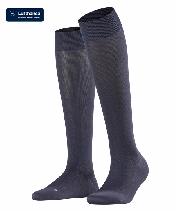 Image of FALKE Energizer Women Knee-high Socks, -, Blue, Block colour