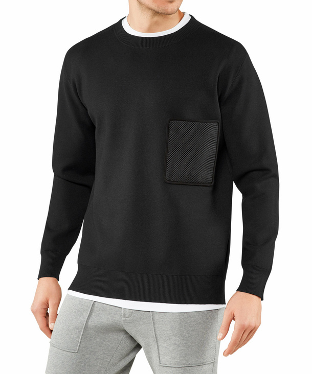mens black round neck jumper