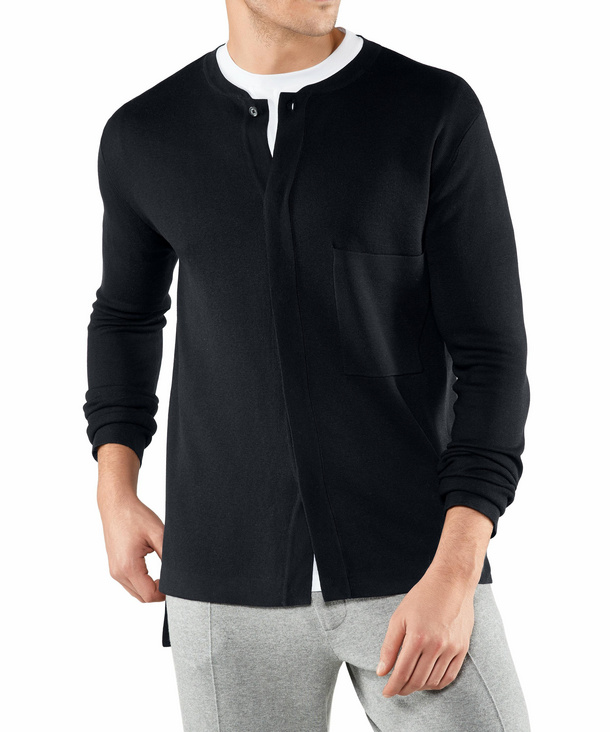 camisa cuello redondo hombre
