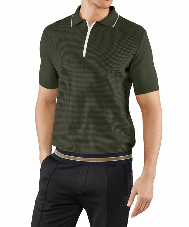 men zip polo