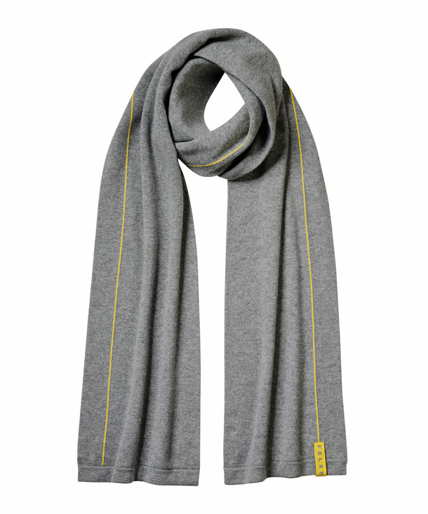 Image of FALKE Scarf, ONESIZE, Grey, Block colour, Virgin Wool