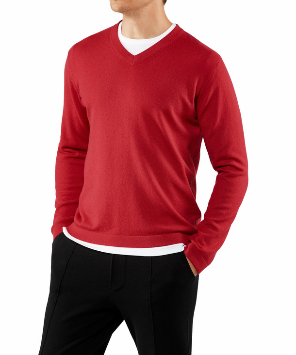 red pullover men