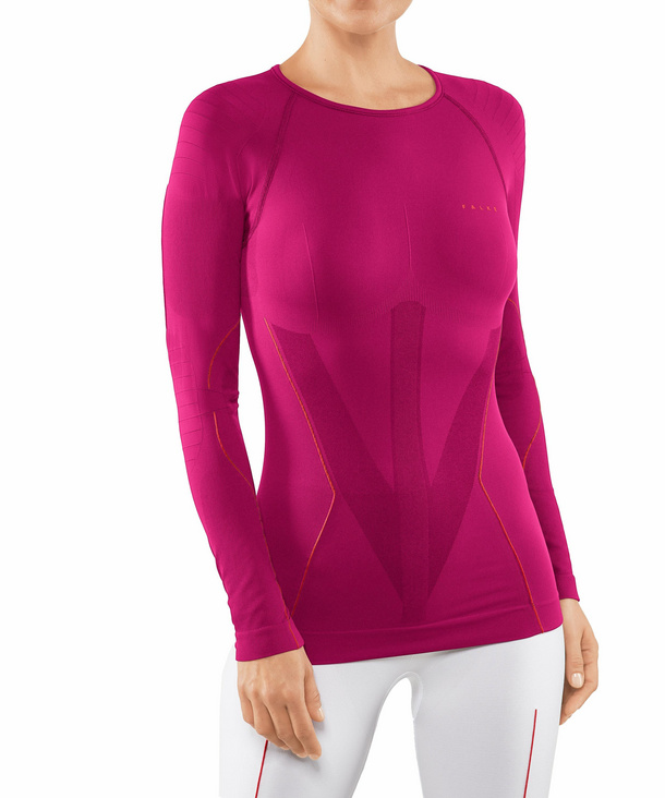 warm polyamide mix fast drying multiple colours Sweat wicking Sizes XS-XL FALKE ESS Women Maximum Warm long sleeve close fit top protection in cold to very cold temperatures 