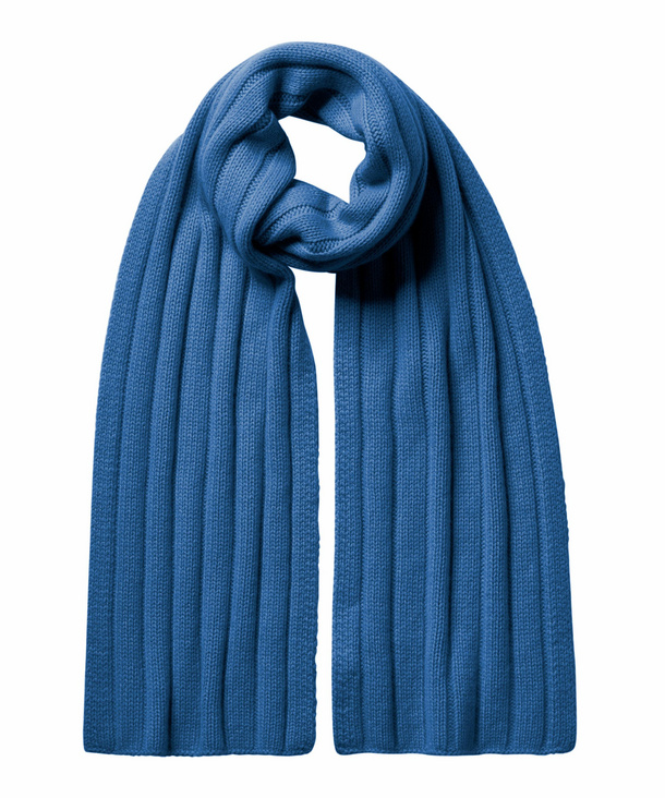 Image of FALKE Scarf Scarf, ONESIZE, Blue, Block colour, Cashmere