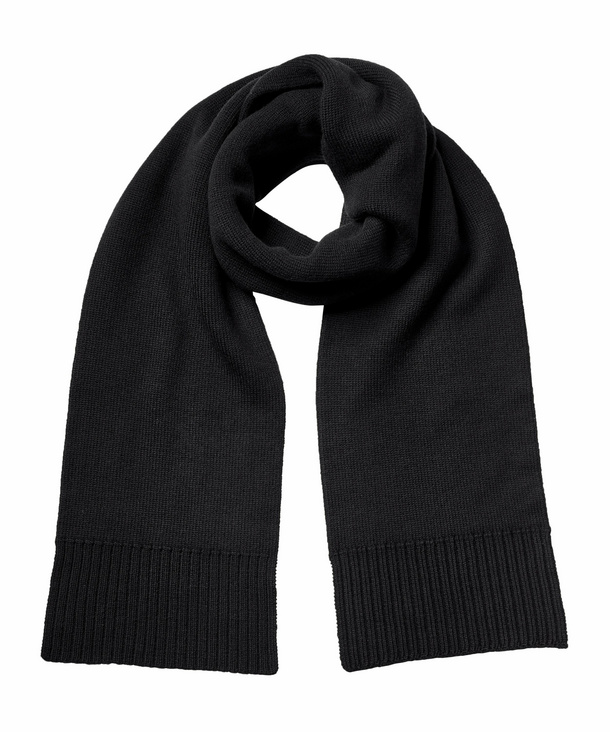 Image of FALKE Scarf Scarf, ONESIZE, Black, Virgin Wool