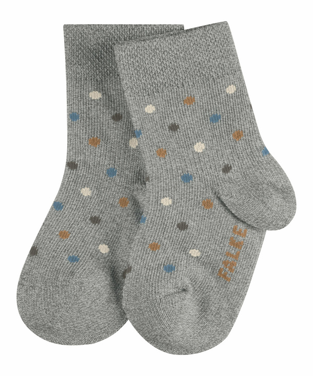 FALKE Unisex Baby Little Dot Socks Cotton Grey White More Colours Thin Light Colourful Calf Socks For Infant Boy Or Girl With Soft Top Non-Elastic Cuff Patterned 1 Pair FALKE Unisex Baby Little Dot Socks Cotton Grey White More Colours Thin Light Colourful Calf Socks For Infant Boy Or Girl With Soft Top Non-Elastic Cuff Patterned 1 Pair