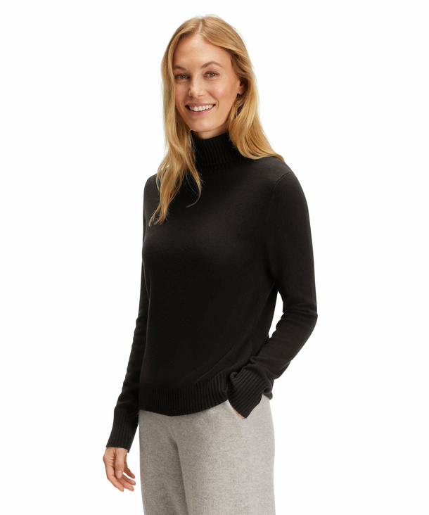 nike funnel neck moletom com capuz black