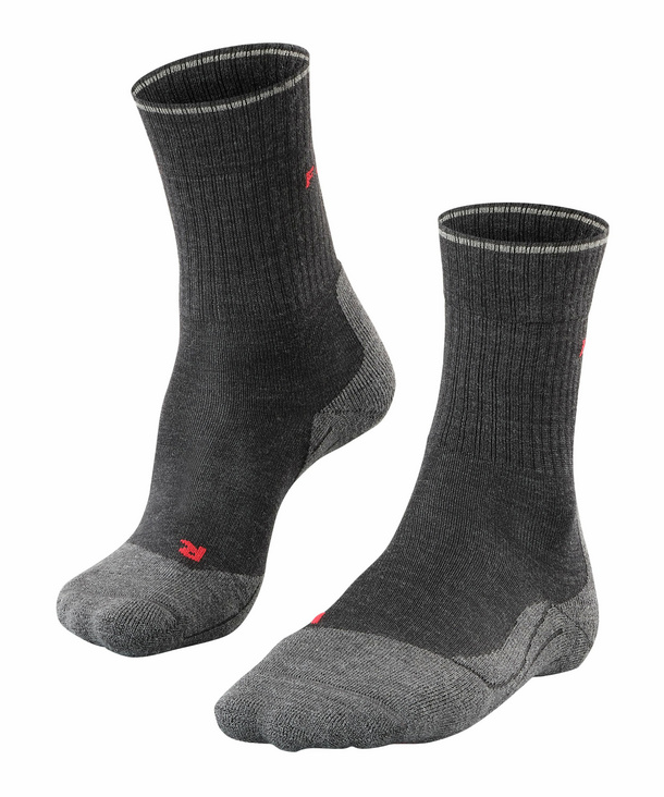 brændstof chauffør slank TK2 Wool Silk Women Trekking Socks (Grey) | FALKE