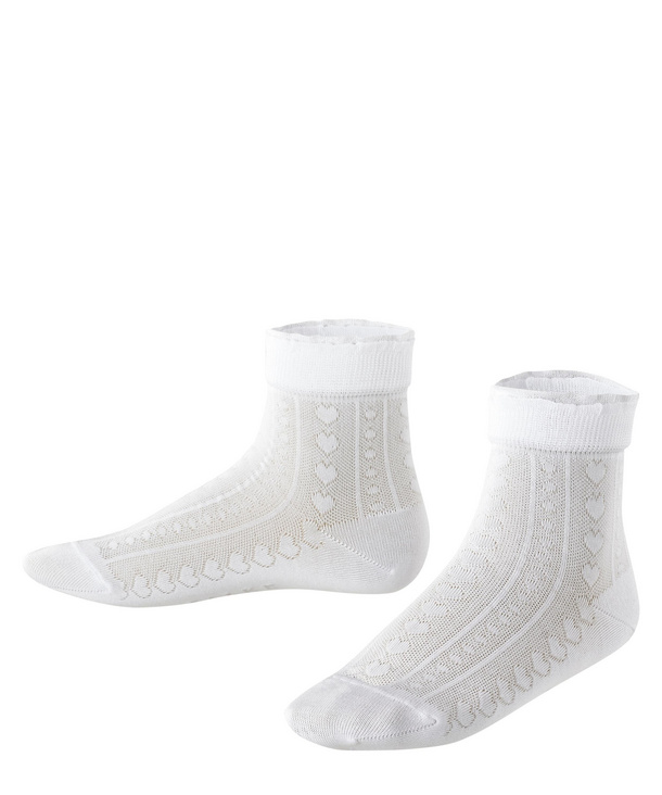 FALKE Kids Romantic Net socks - 5 Soft cotton 1  pair UK sizes 3 kid cotton mix multiple colours EU 19-38 ideal for festive occasions