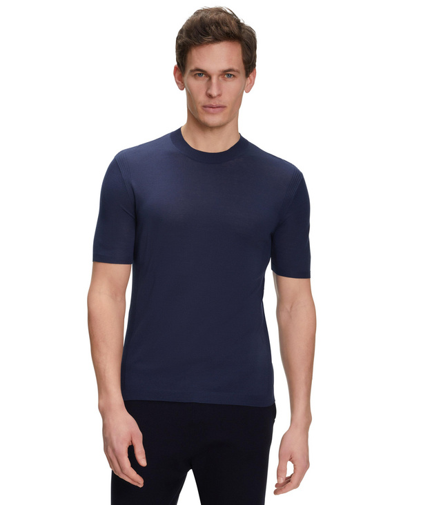 Men T-Shirt Round-neck (Blue) | FALKE