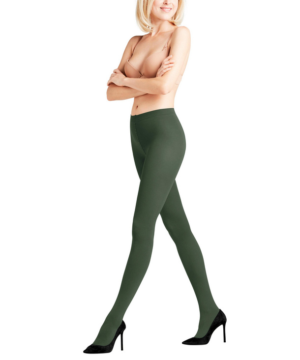 Tights Cotton Touch (Green) | FALKE