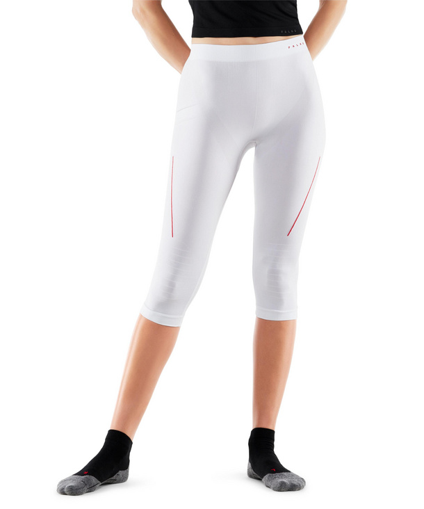 White FALKE Womens Tight Fit Long Tights