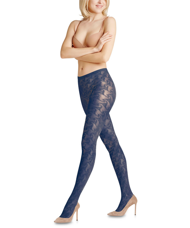 Turning Page Women Tights (Blue)