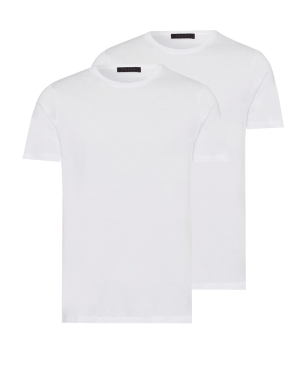 Men T-Shirt Round-neck (White) | FALKE