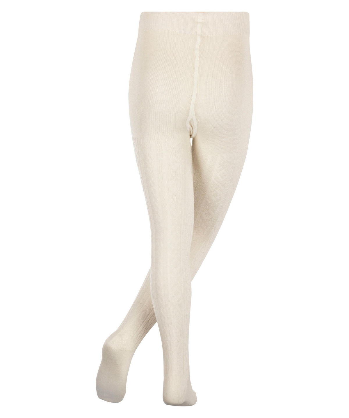 Cable Kids Tights (White) | FALKE