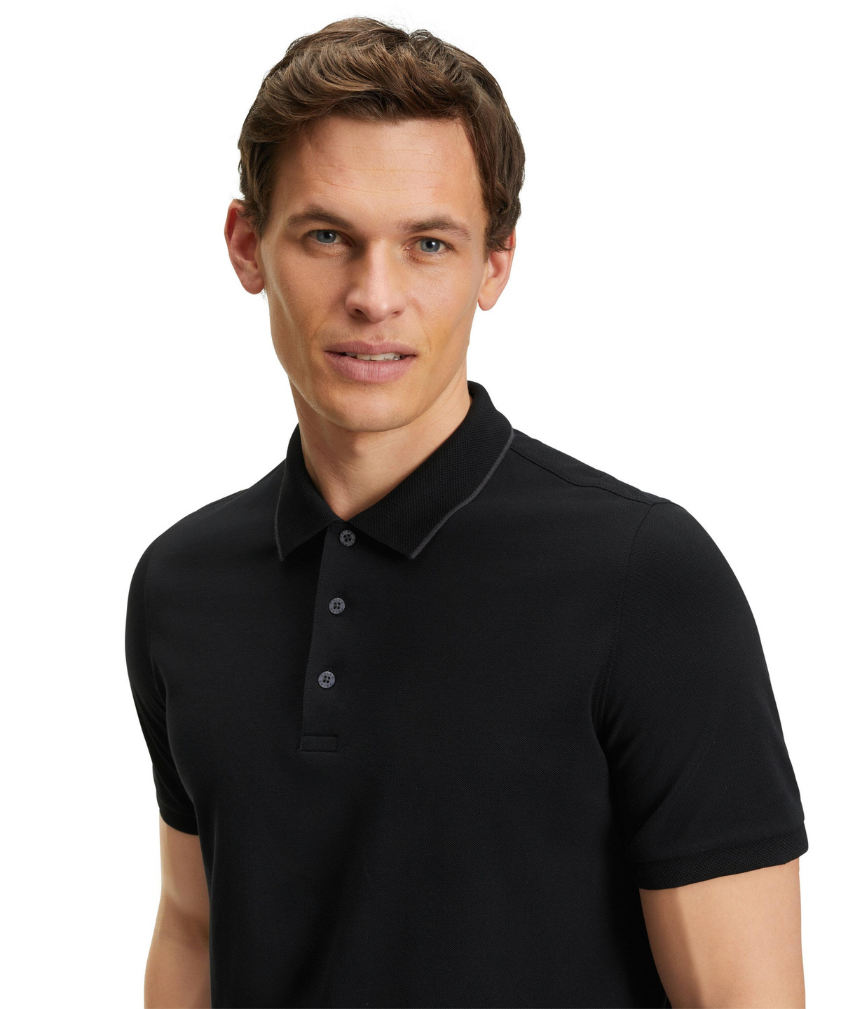 all black polo