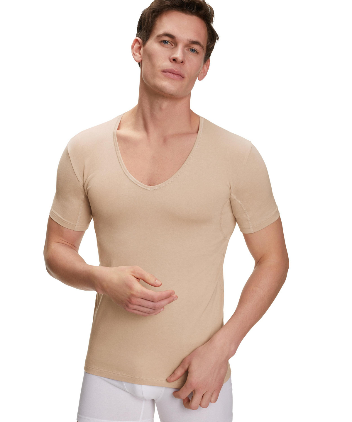 Men T-Shirt Climate Control (Brown) | FALKE