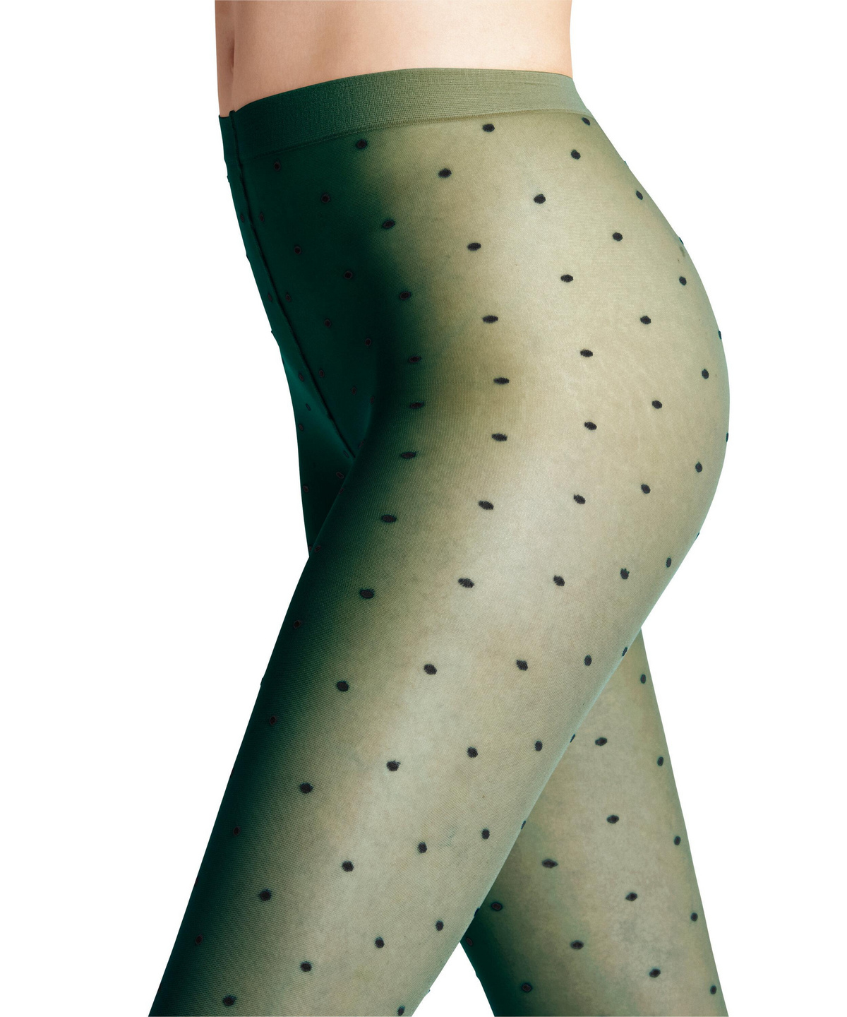 Dot Bicolor 15 DEN Women Tights (Green 